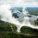 View of the Victoria falls as captured by wildlife photographer Clement Kiragu